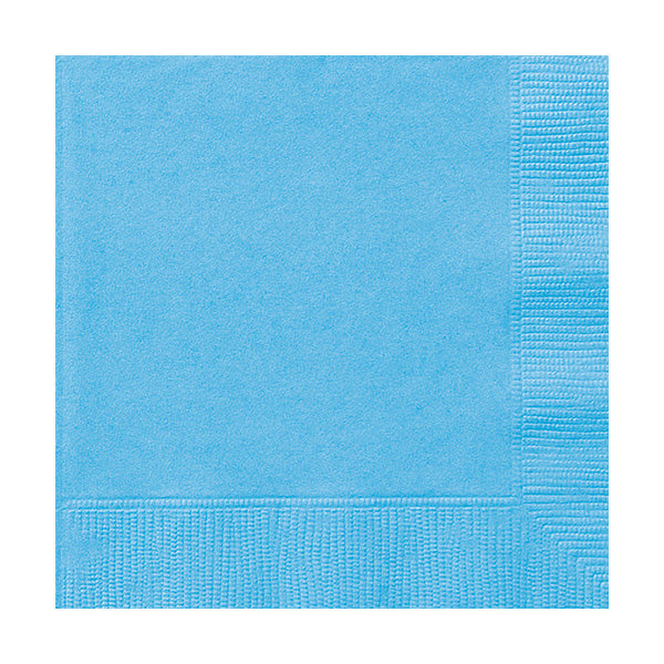 Powder Blue Beverage Napkins 40ct