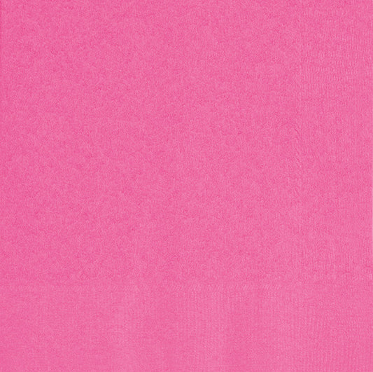 Hot Pink Beverage Napkins 100ct