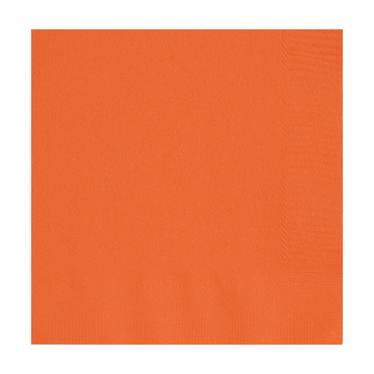 Orange Beverage Napkins 100ct