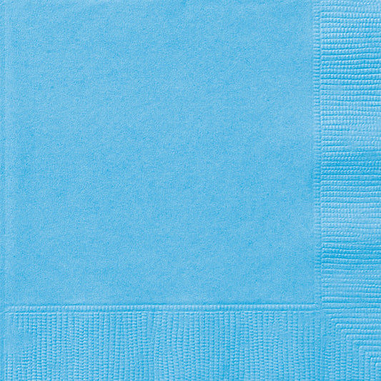 Powder Blue Beverage Napkins 100ct