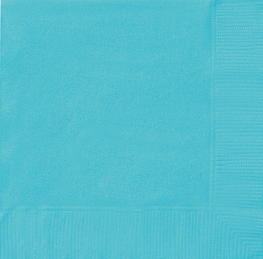 Teal Beverage Napkins 100ct