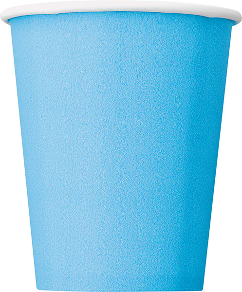 Powder Blue Paper Cups 9oz 20ct