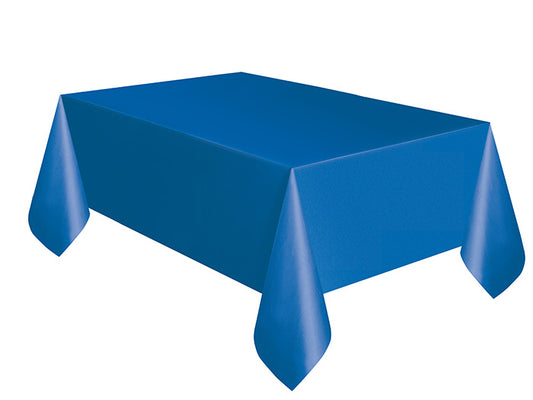 Royal Blue 54 x 108in Plastic Table Cover