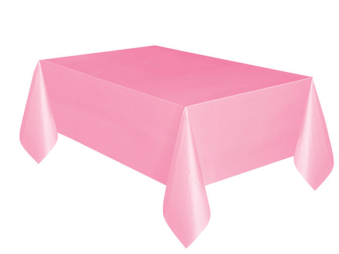 Pink 54 x 108in Plastic Table Cover