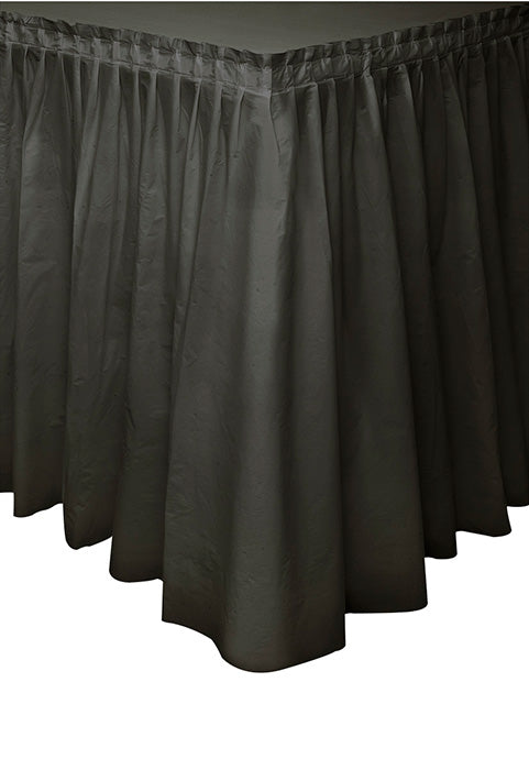 Black Plastic 21in x 29in Tableskirt