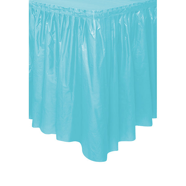 Teal Plastic 21in x 29in Tableskirt