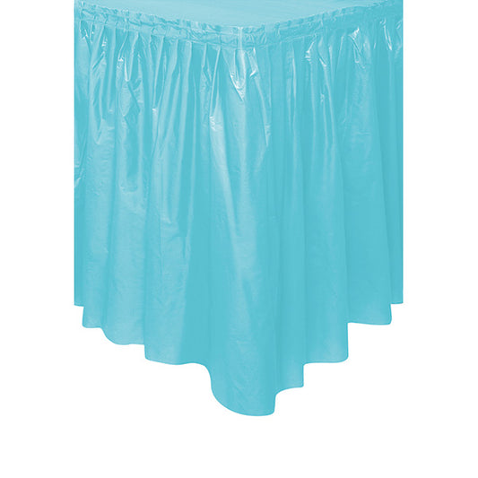 Teal Plastic 21in x 29in Tableskirt