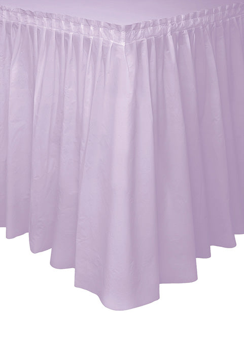 Lavender Plastic 21in x 29in Tableskirt