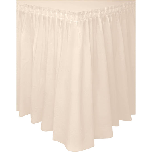Vanilla Plastic 21in x 29in Tableskirt