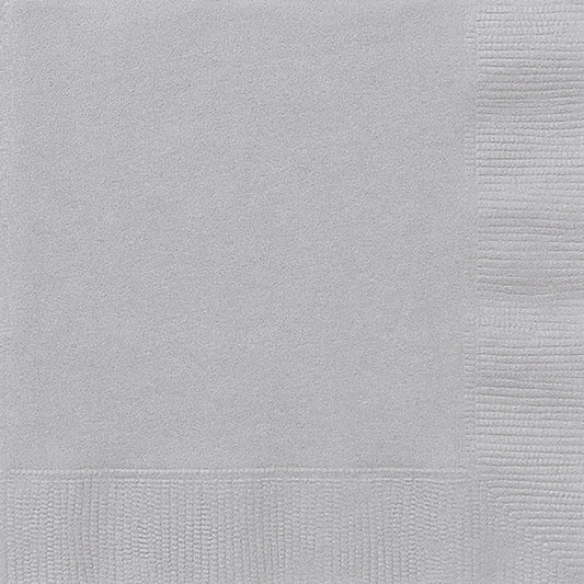 Silver Big Pack Lunch Napkins 100ct