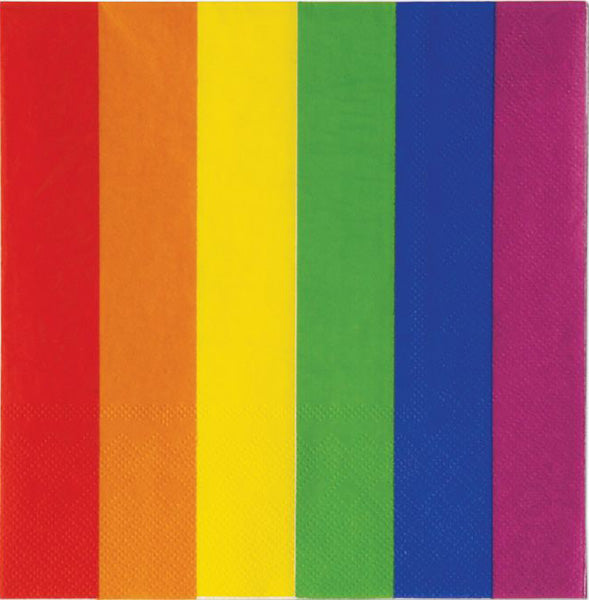 Pride Rainbow Luncheon Napkins 16ct