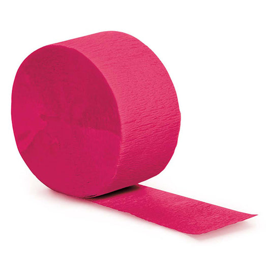 Crepe Streamer 81' Hot Magenta