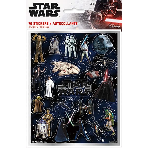 Star Wars Stickers 76ct