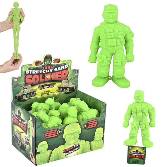 Stretchy Sand Toy Soldier 6in