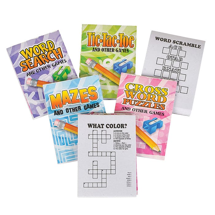 Mini  2in x 3in  Activity Books 12ct