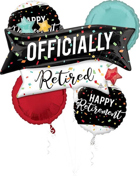 Retirement Balloon Bouquet 5ct