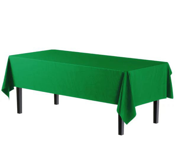Emerald Green 54 x 108in Plastic Table Cover