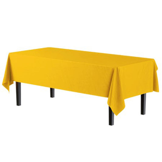 Yellow 54 x 108in Plastic Table Cover