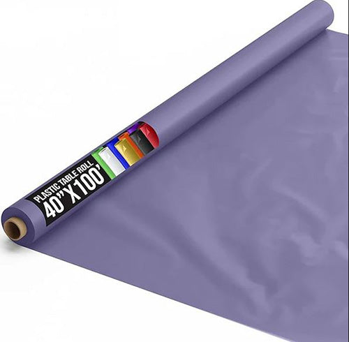 Lavender 40in x 100Ft Plastic Table Cover Roll