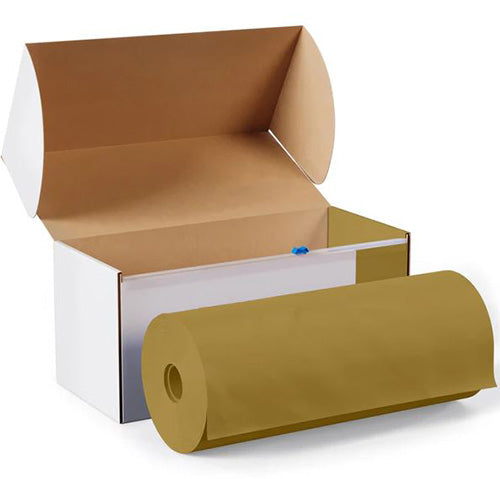 Gold - 54in x 100ft Boxed Plastic Table Roll