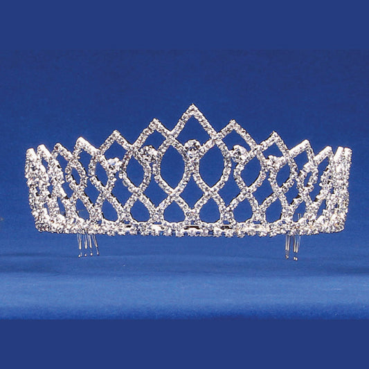 Lady England Pointed Silver Tiara 2.75" H