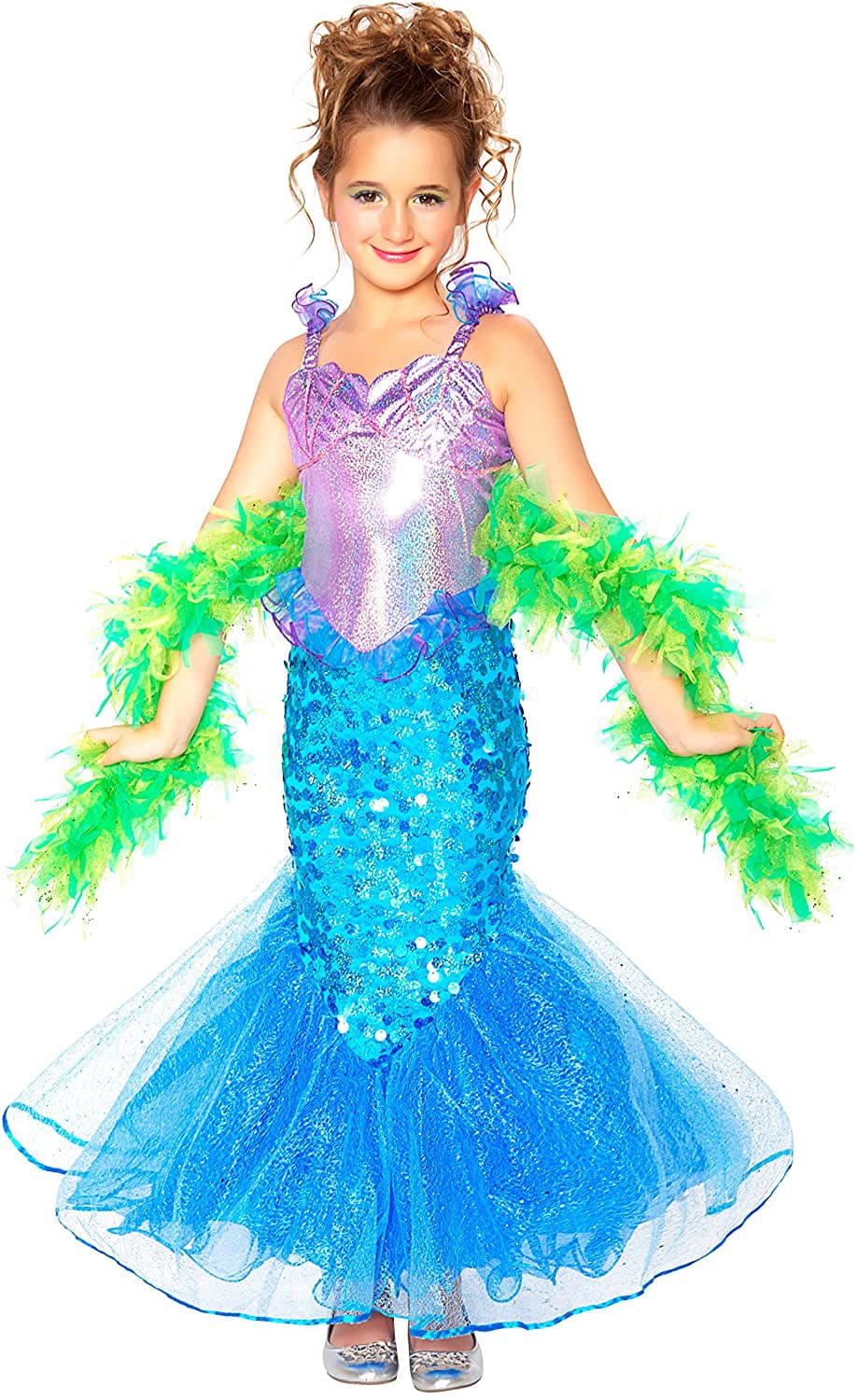 Mermaid with Boa Child Costume