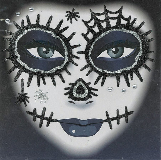 Day of the Dead Voodoo Glitter Face Art