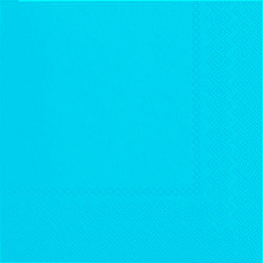 2-Ply Lunch Napkins Turquoise 50ct
