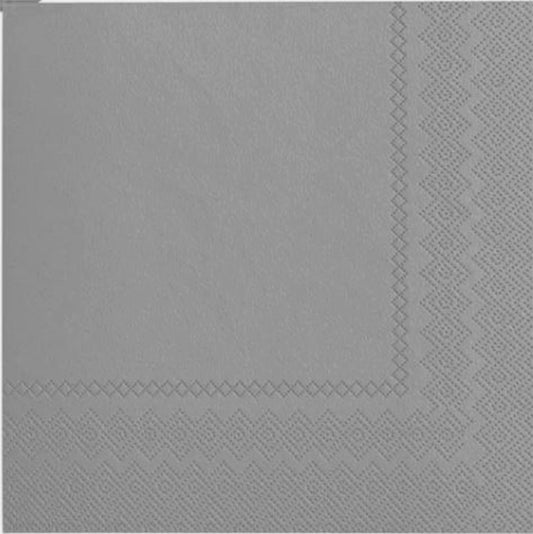 2-Ply Lunch Napkins Silver 50ct