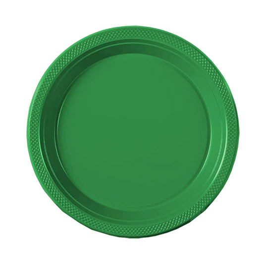 Emerald Green Big Party Pack 7in Plastic Plates 50ct