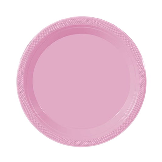 Pink Big Party Pack 7in Round Lunch Plastic Plates 50ct