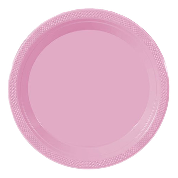 Pink Big Party Pack 9in Round Dinner Plastic Plates 50ct