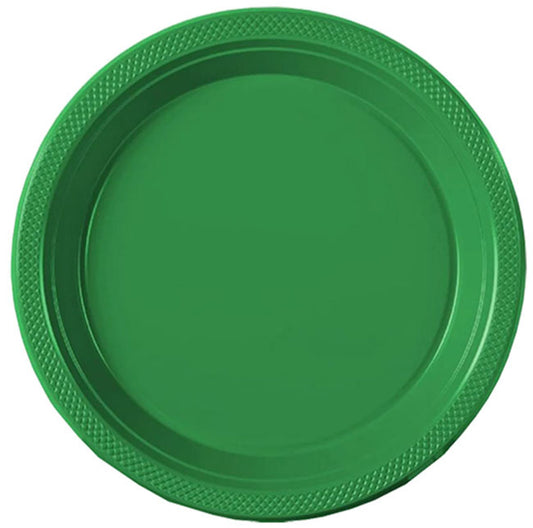 Emerald Green Big Party Pack 10in Plastic Banquet Plates 50ct
