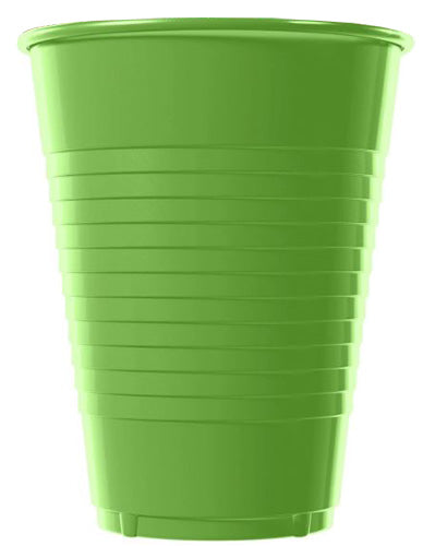 Lime Green 12oz Plastic Cups 50ct