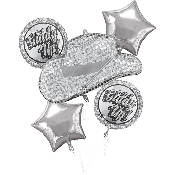 Disco Western Balloon Bouquet 5ct