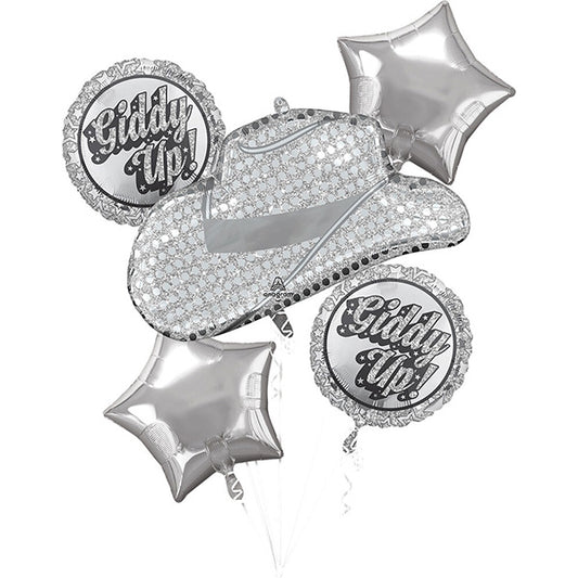 Disco Western Balloon Bouquet 5ct