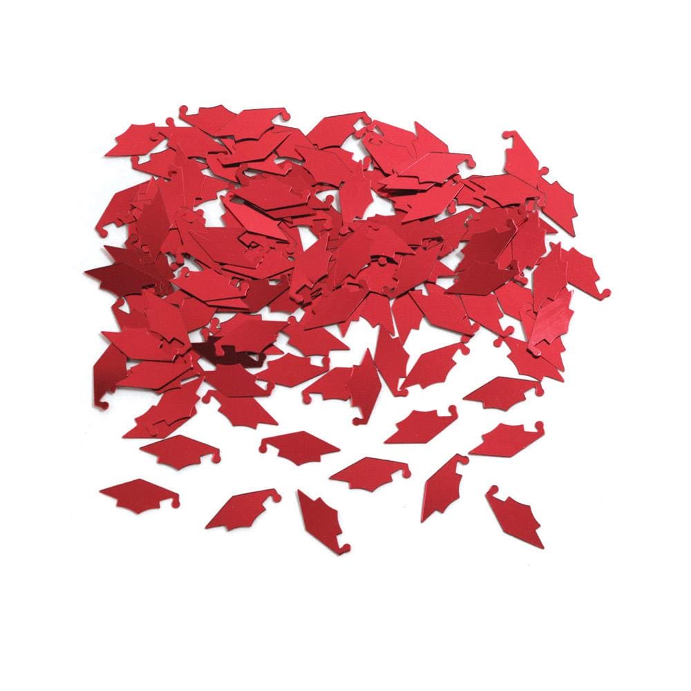 Classic Red Mortarboard Confetti