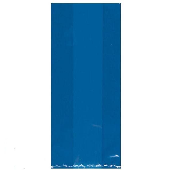 Bright Royal Blue Large Cello Party Bags 25 Ct