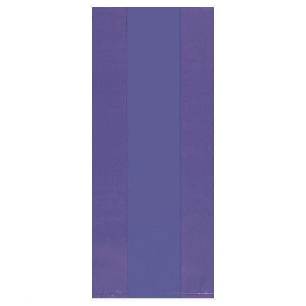 New Purple Large Cello Party Bags 25 Ct