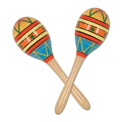 Fiesta Fun Wooden Maracas