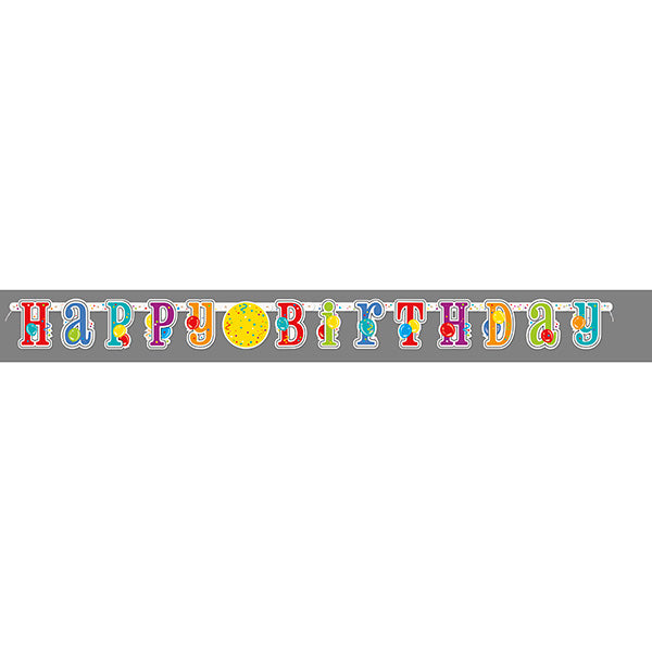 Birthday 7ft Banner with Age Stickers