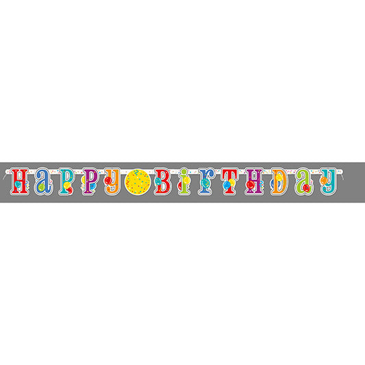 Birthday 7ft Banner with Age Stickers