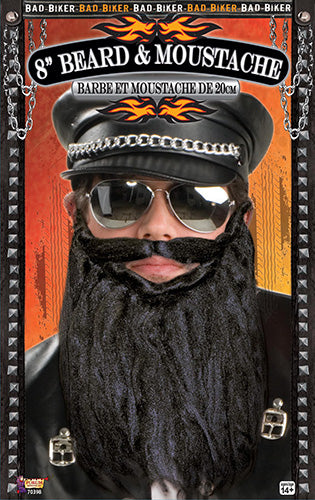 Bad Biker Beard Moustache