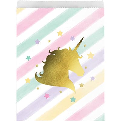 Unicorn Sparkle Paper Treat Bags