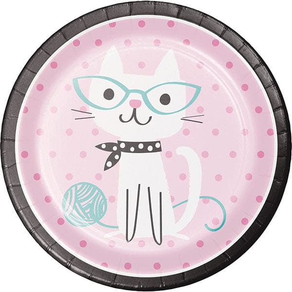 Purr-fect Party 9in Round Dinner Plates
