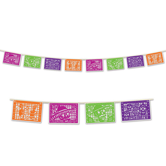 Day Of The Dead Picado Style Pennant Banner