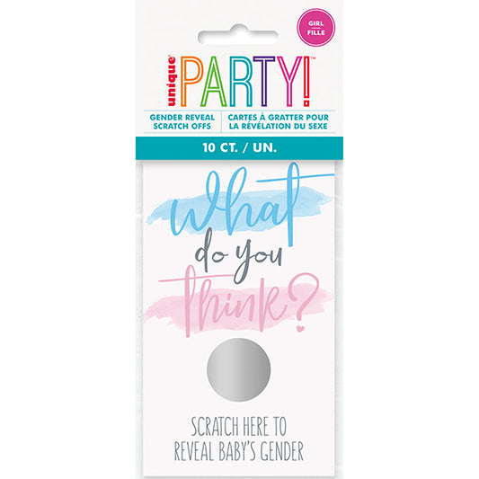 Scratch -off Gender Reveal Girl