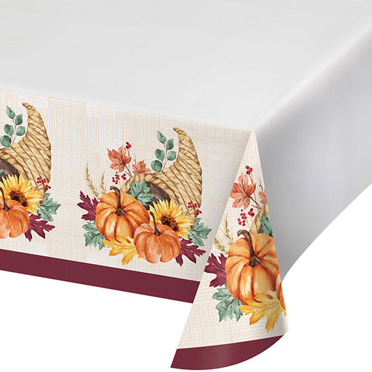 Fall Feast 54 x 96in Paper Table Cover