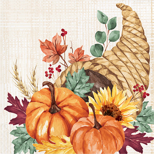 Fall Feast Luncheon Napkins 16ct