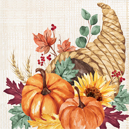 Fall Feast Luncheon Napkins 16ct
